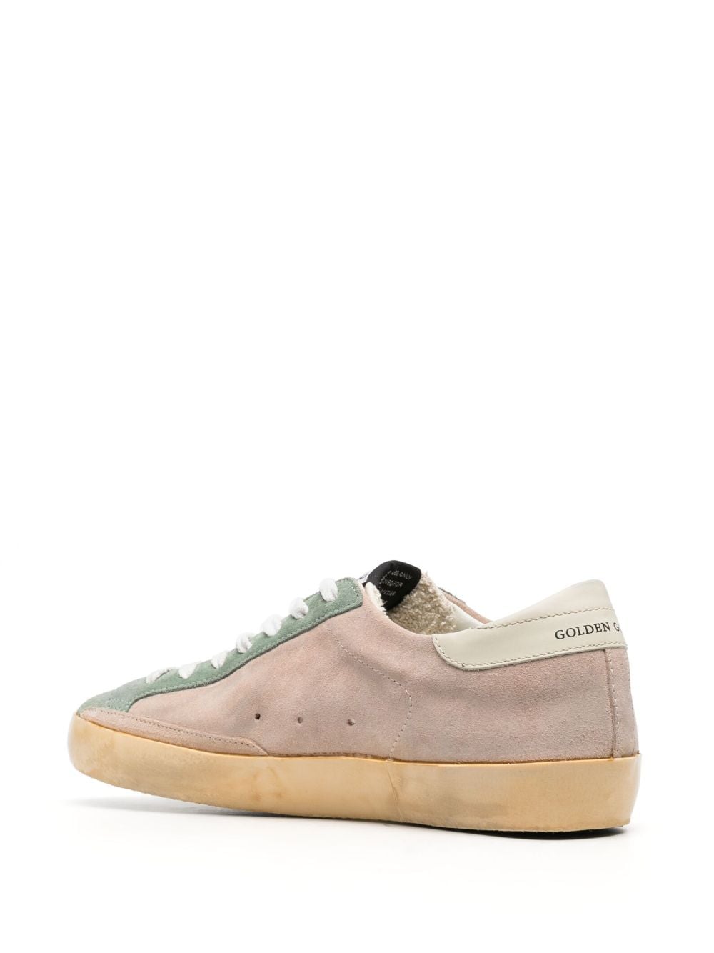 Shop Golden Goose Super-star Low-top Sneakers In Rosa