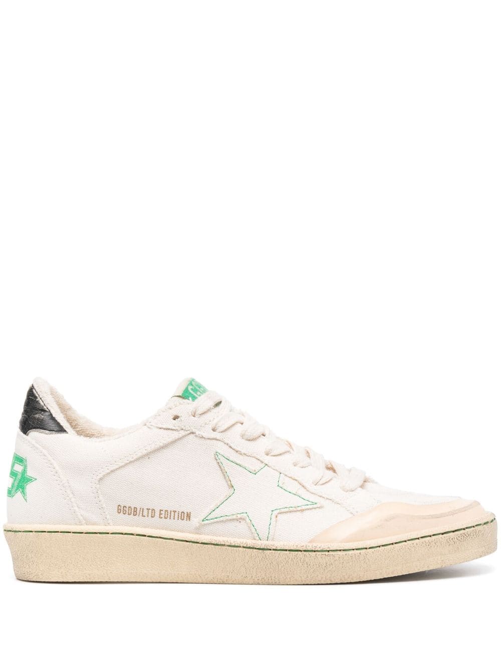 Golden Goose Ball Star Low-top Canvas Sneakers In Neutrals