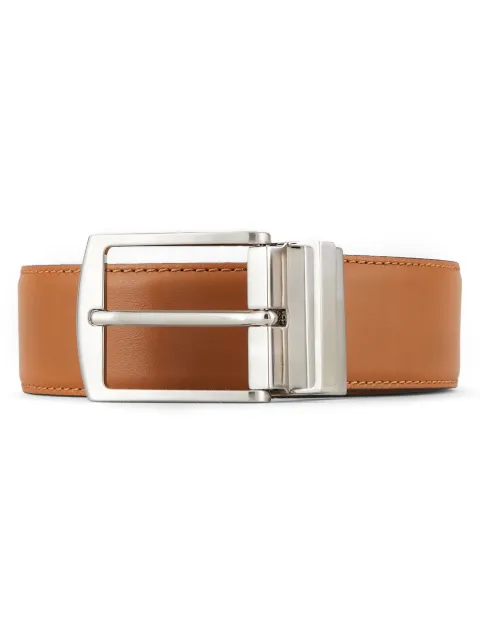 Giorgio Armani grained-texture reversible belt