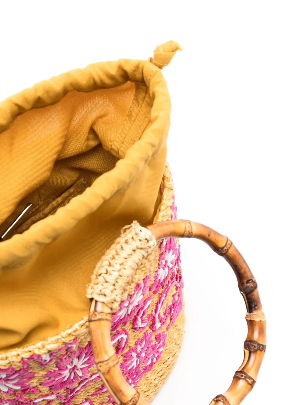 SERPUI Michelle bamboohandle Bucket Bag Farfetch