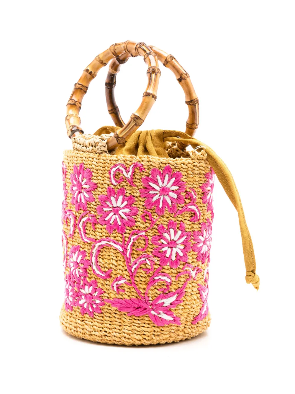 SERPUI Michelle bamboohandle Bucket Bag Farfetch