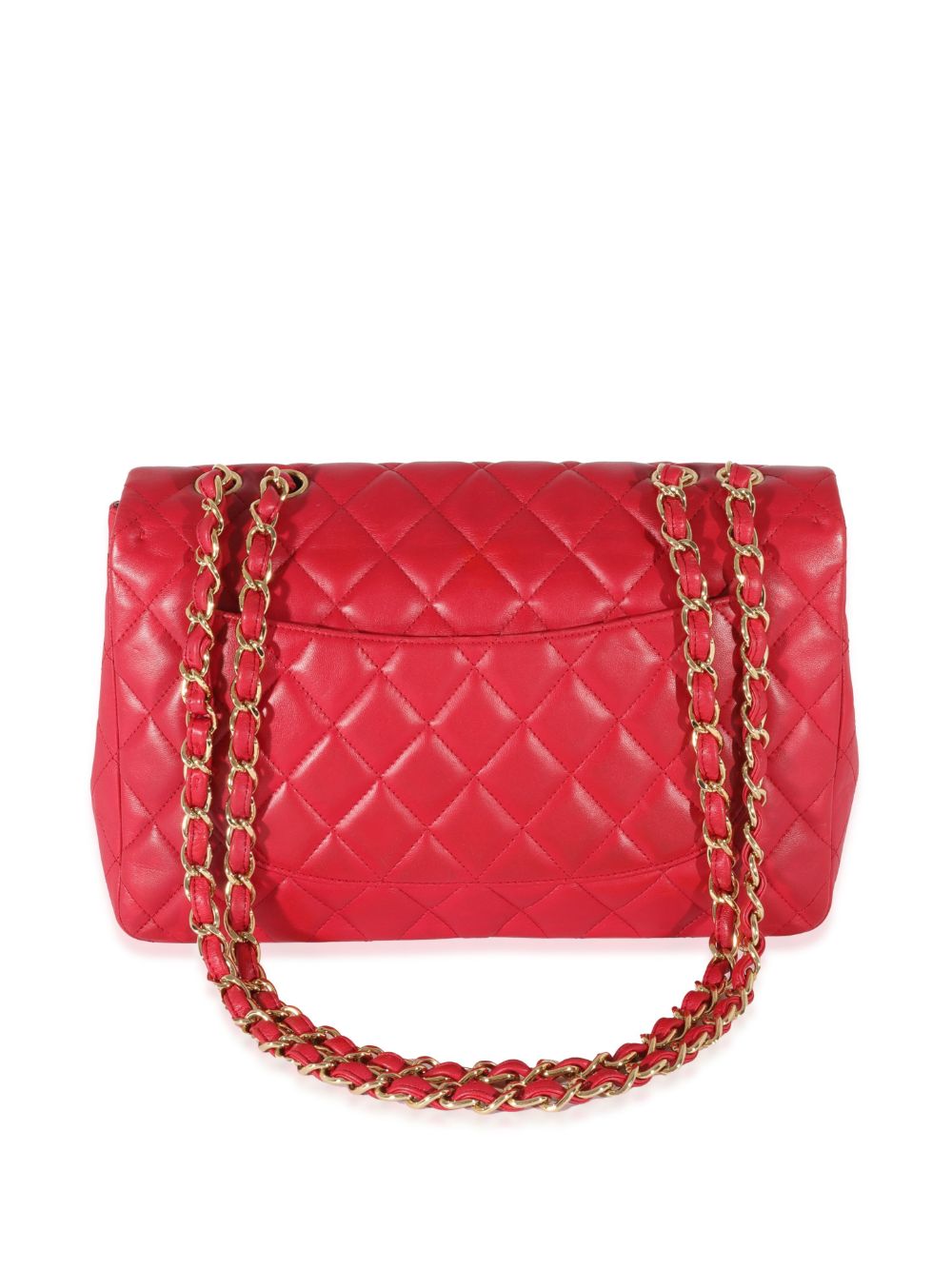 Pre-owned Chanel 2008-2009 Jumbo Classic Flap Shoulder Bag In Pink