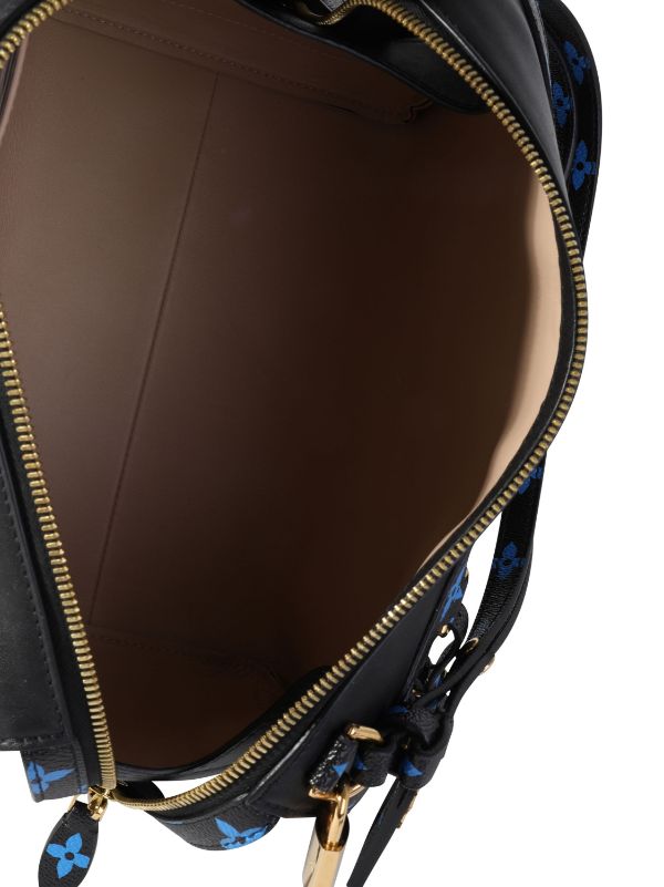 Louis Vuitton 2015 Pre-owned Speedy  mm Shoulder Bag - black;blue