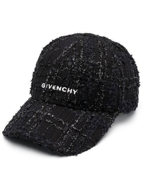 Givenchy logo-embroidered tweed cap