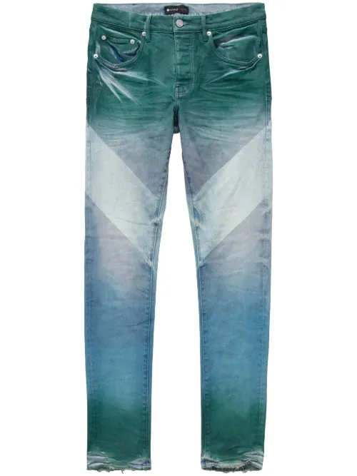 Jean délavé à taille basse - Purple Brand - Modalova