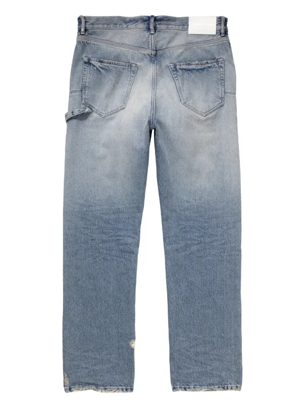 【クーポン対象外】 low-rise faded-effect Brand Purple Jeans GE FARFETCH | Blue | パンツ