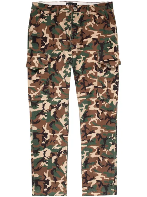 Purple Brand cargo camouflage trousers