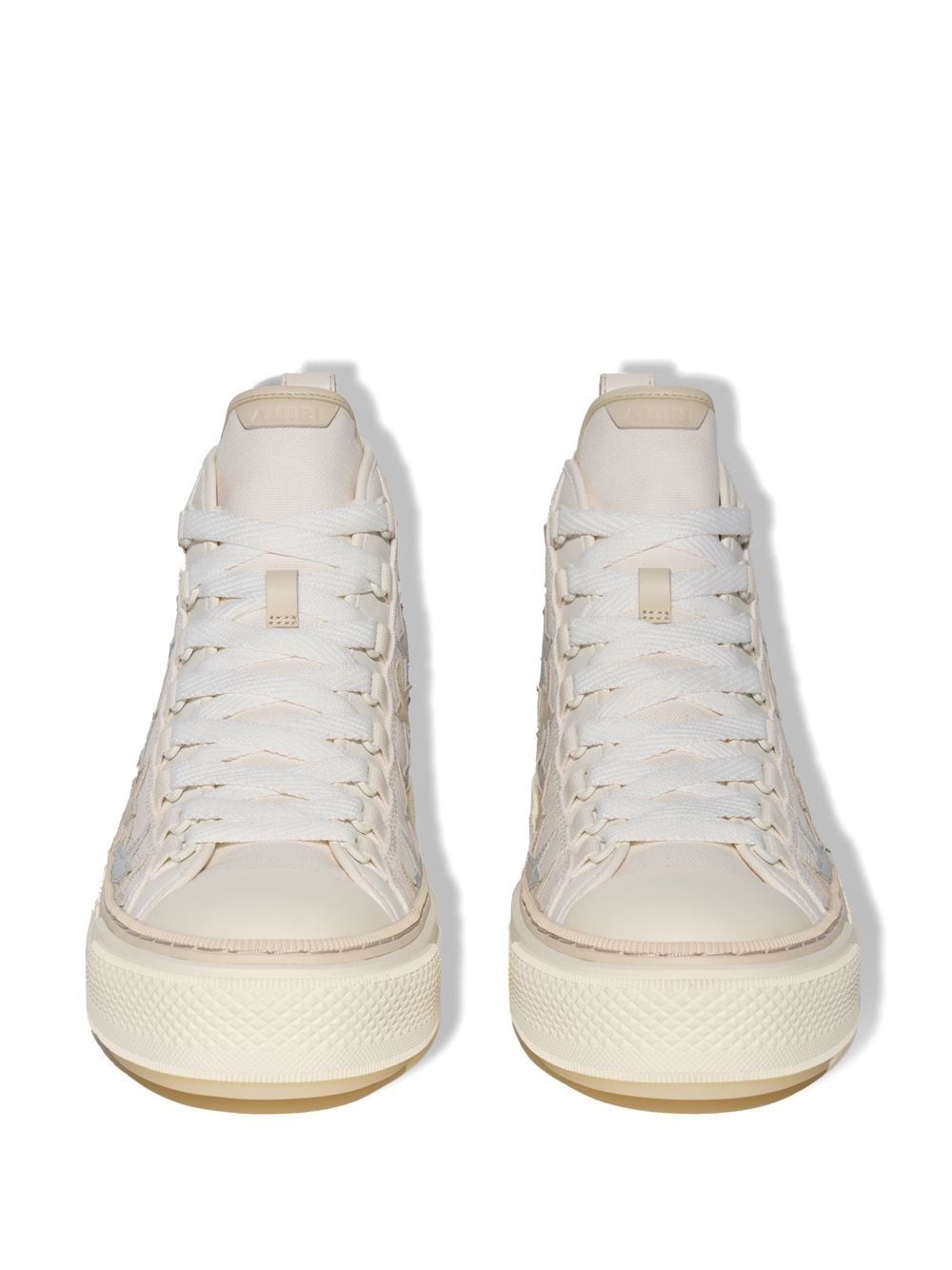 Shop Amiri Star-patch High-top Sneakers In Weiss
