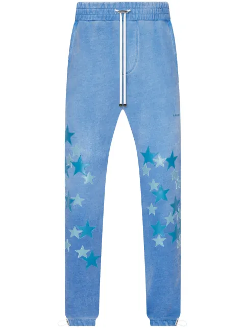 AMIRI star-patch cotton track pants