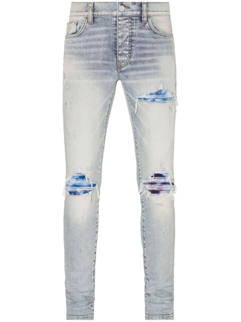 Image 1 of AMIRI MX1 distressed skinny-cut jeans