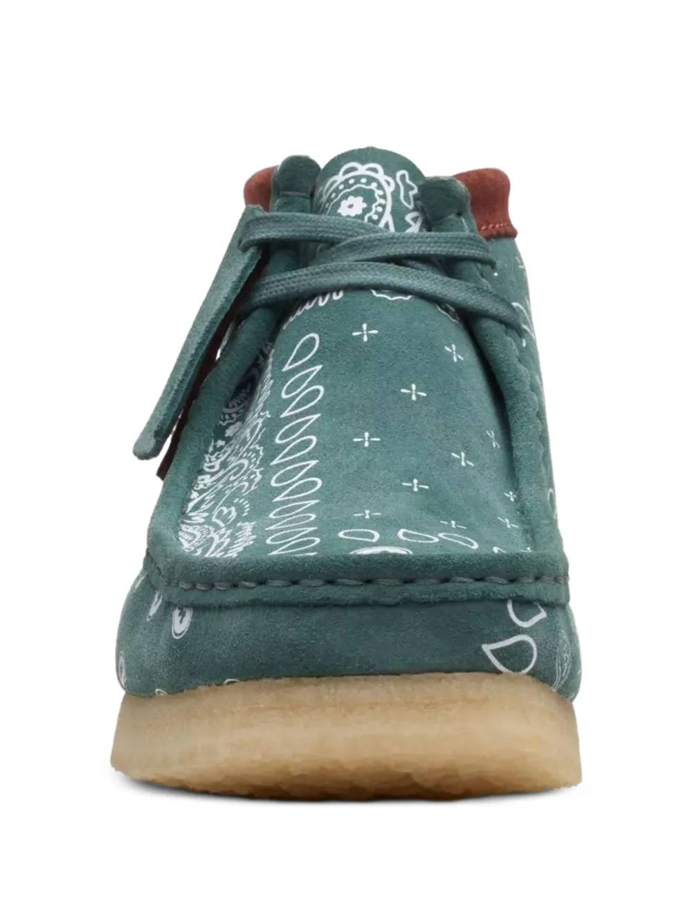 Clarks Wallabee bandana-print desert boots Green
