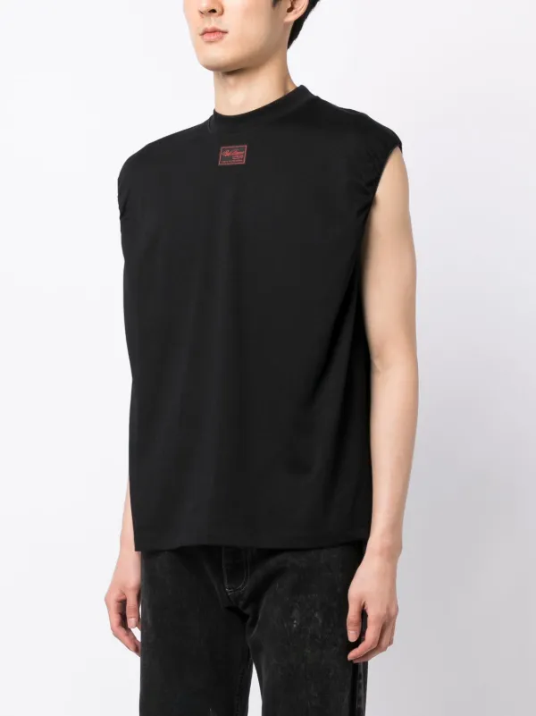 Raf Simons logo-print Cotton Vest Top - Farfetch