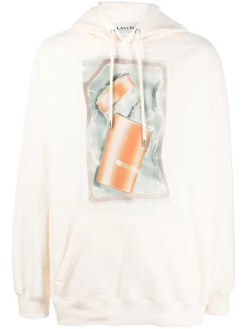 Lanvin graphic-print hoodie Men