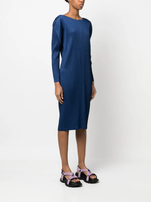 Pleats Please Issey Miyake Pleated mid-length Dress - Farfetch