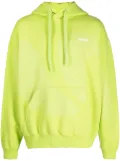 Bonsai logo-print drawstring hoodie - Green