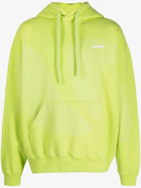 Bonsai logo-print drawstring hoodie