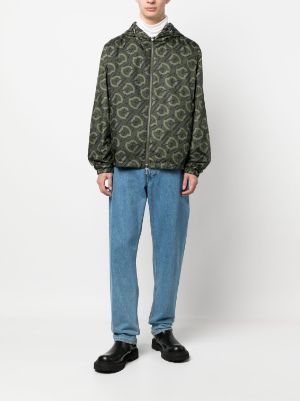 Louis Vuitton Hybrid Hoodie Denim Jacket, Green, XL