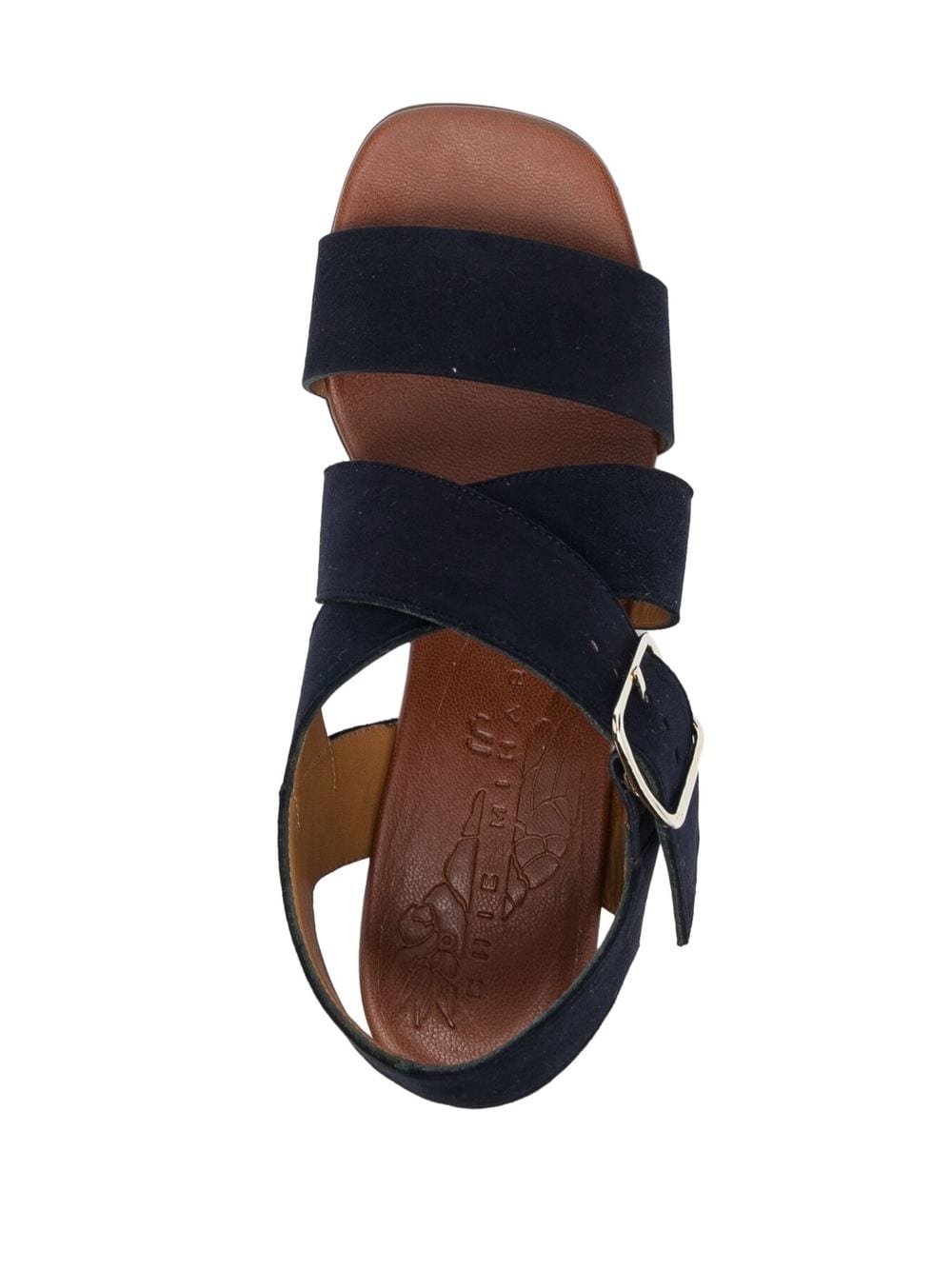 Shop Chie Mihara Ankle-strap Leather Sandals In Blau