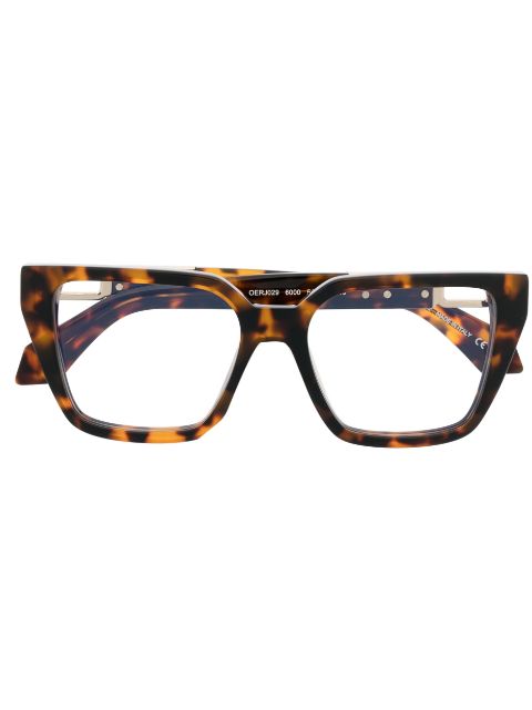 Off-White Eyewear logo-plaque square-frame glasses Men