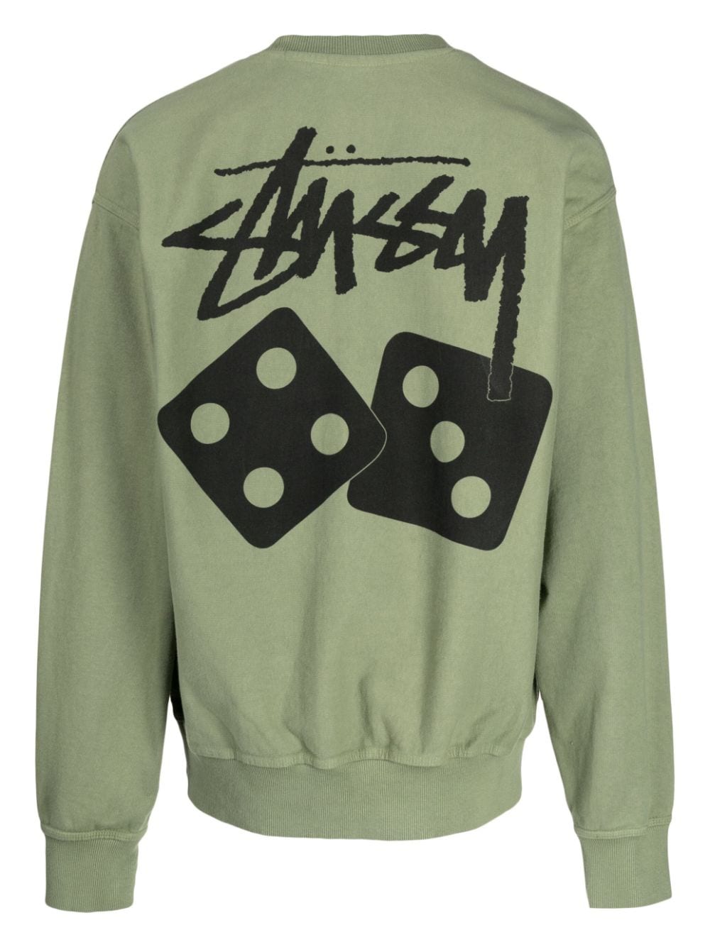 Stüssy Sweater met logoprint - Groen