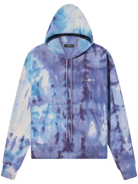 AMIRI logo-print tie-dye hoodie