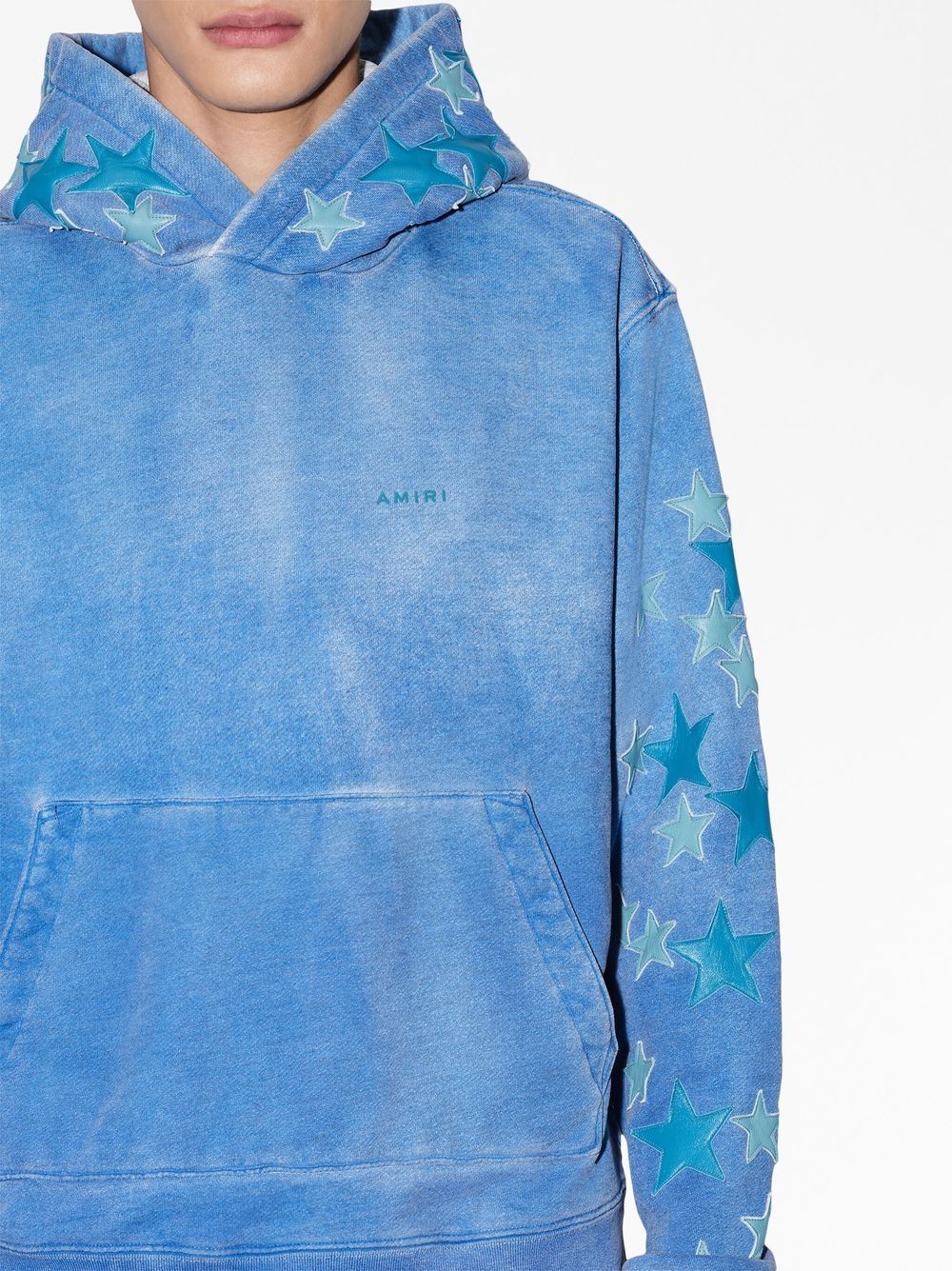 AMIRI Paint Splatter logo-embroidered Hoodie - Farfetch