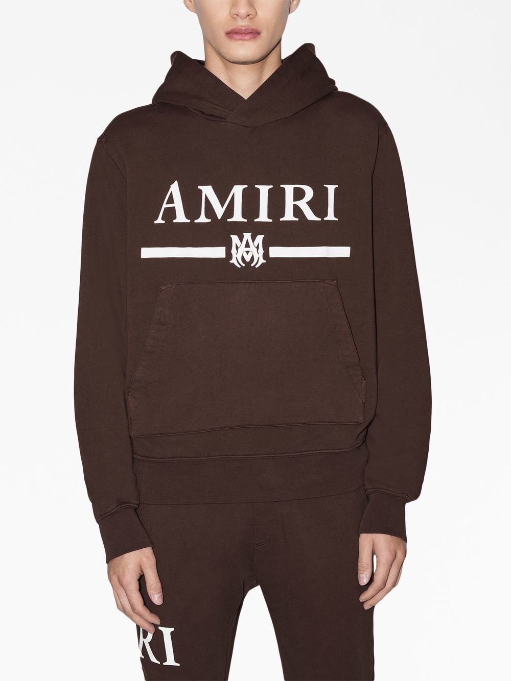 AMIRI Hoodie met logoprint - Bruin