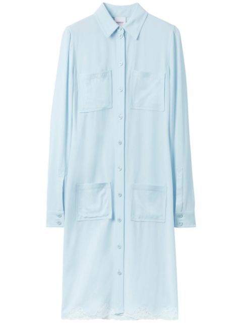 Burberry lace-trim shirt dress Women