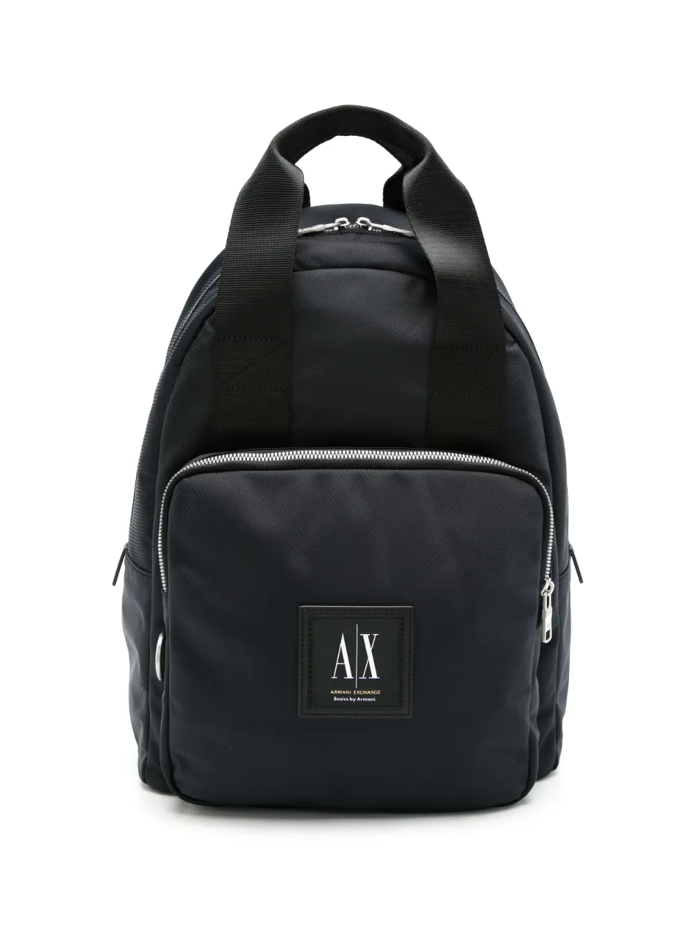 Armani Exchange Logopatch Backpack In Black ModeSens