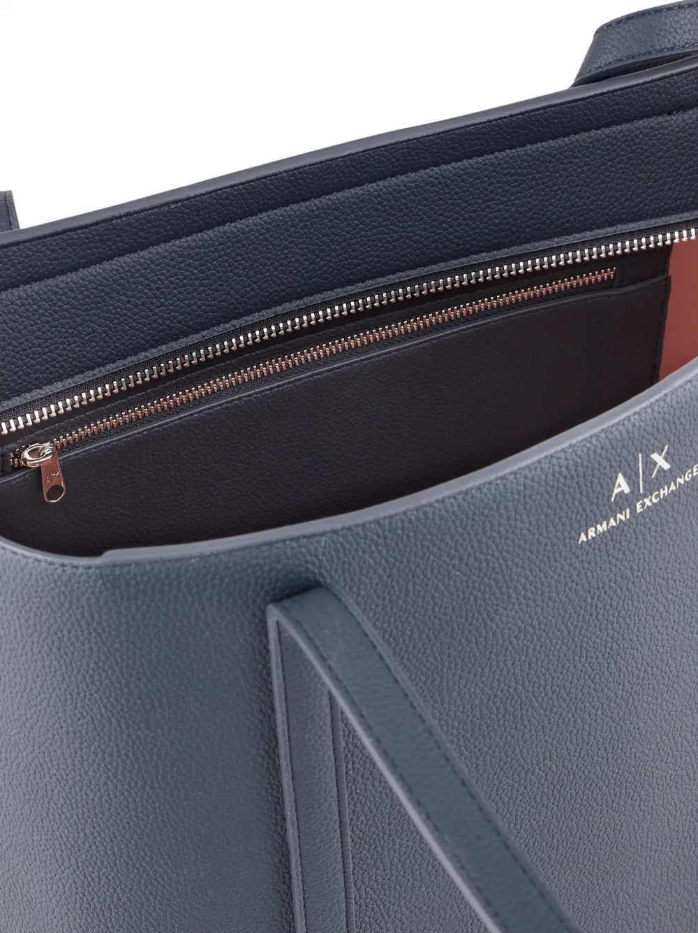 Armani Exchange Logo-charm Shopping Tote Bag In Black