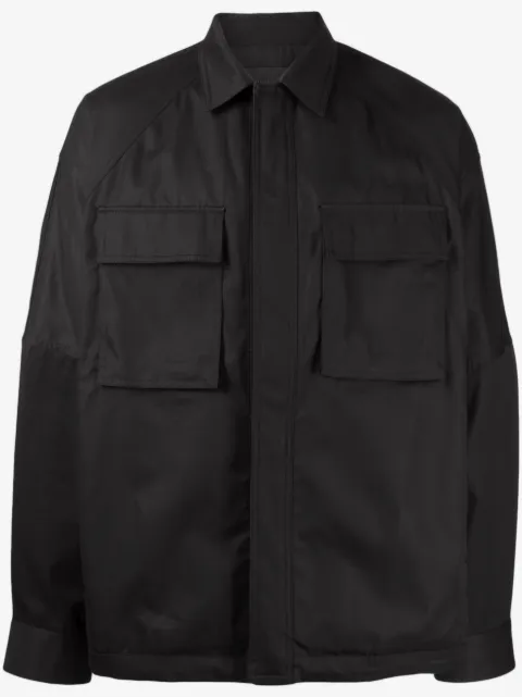 Juun.J classic-collar concealed-fastening shirt jacket