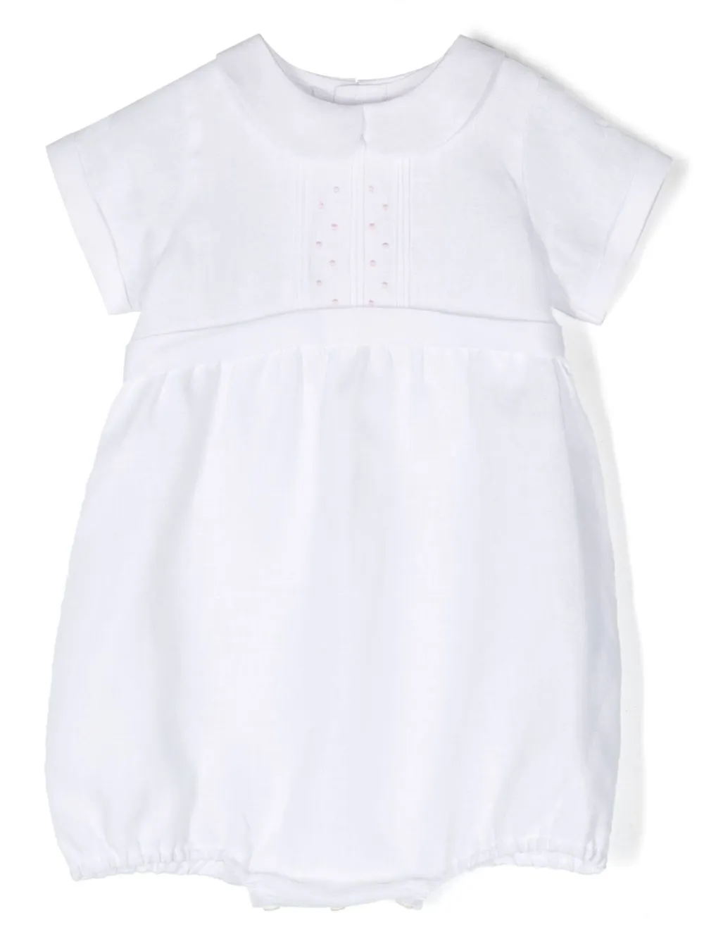 Mariella Ferrari Babies' Button-fastening Short-sleeve Bodysuit In White
