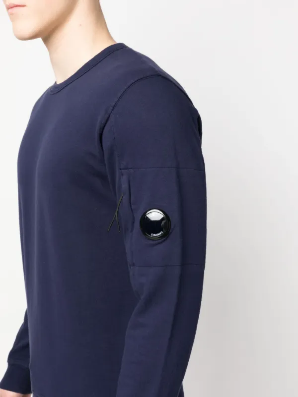 Cp company navy hotsell sweatshirt