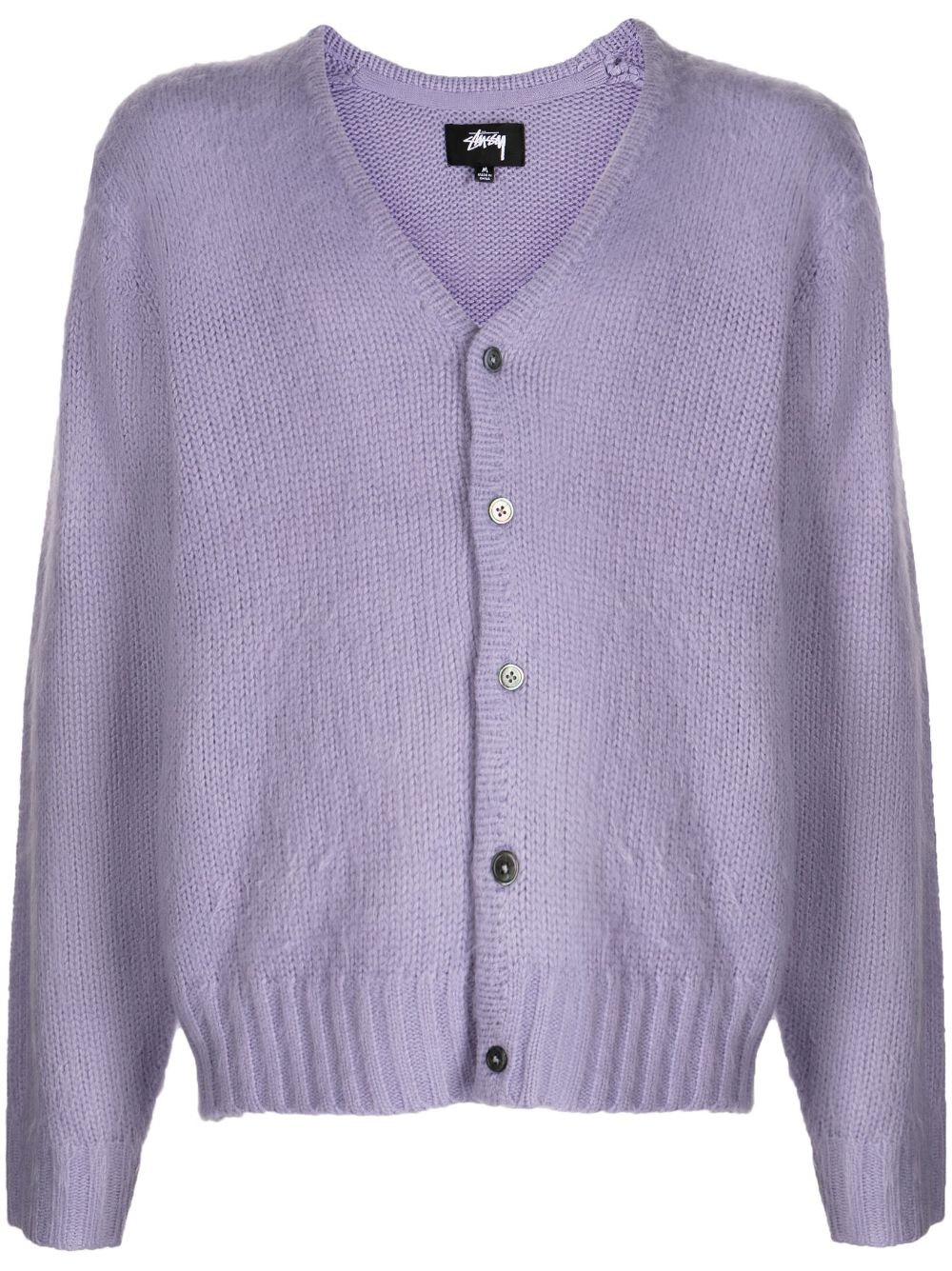 Stussy Purple Brushed Cardigan | ModeSens