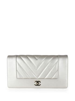 CHANEL Pre-Owned 2017-2018 Mademoiselle chevron-quilted Clutch Bag -  Farfetch