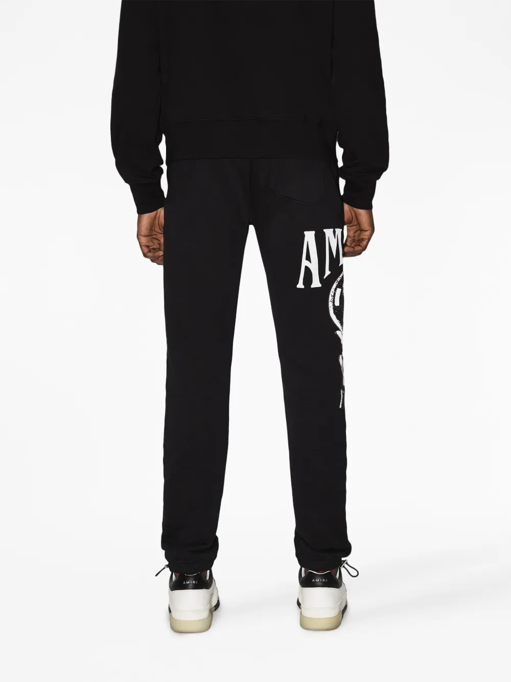 AMIRI graphic-print Cotton Track Pants | Black | FARFETCH