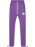 AMIRI monogram-print drawstring sweatpants - Purple
