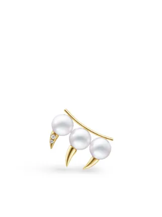 TASAKI パールピアス 18K TASAKI Danger Fang パール ピアス 18Kイエローゴールド | ゴールド