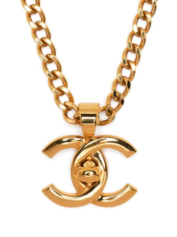 Chanel CC Lock Pendant Necklace