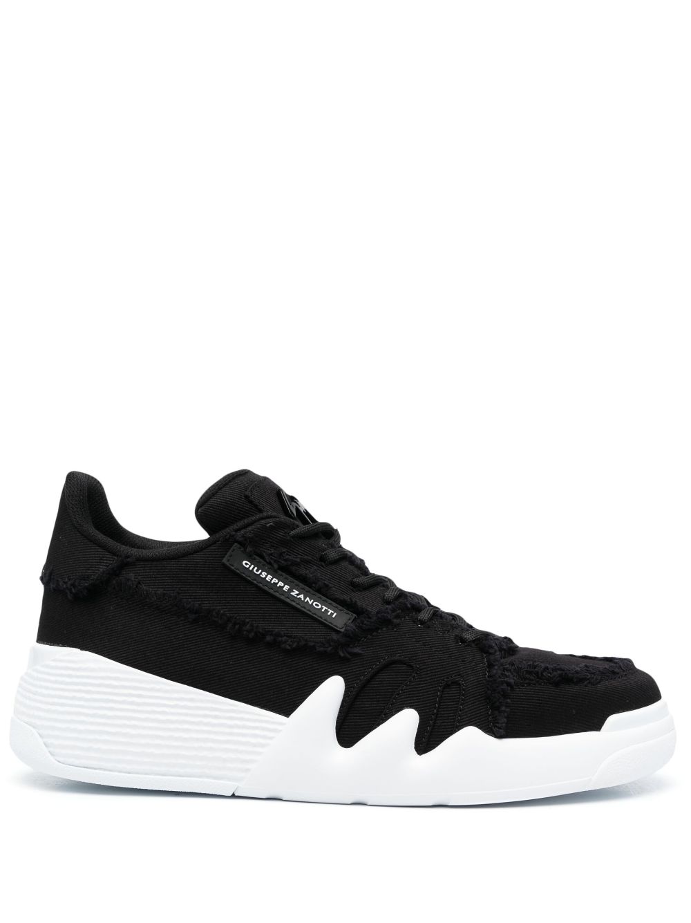 Shop Giuseppe Zanotti Talon Low-top Sneakers In Black