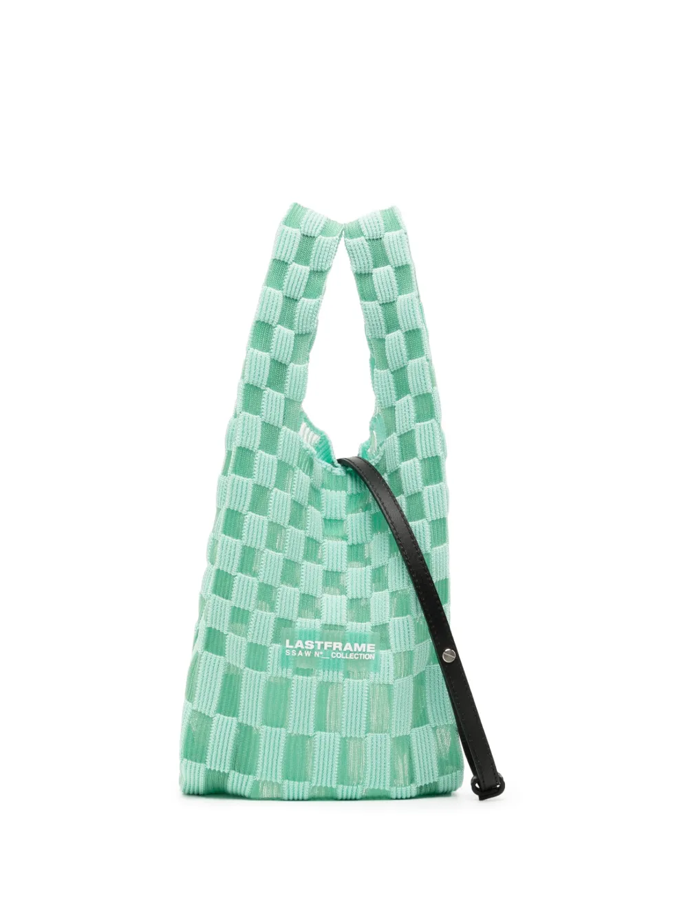 LASTFRAME interwoven semi-sheer tote bag