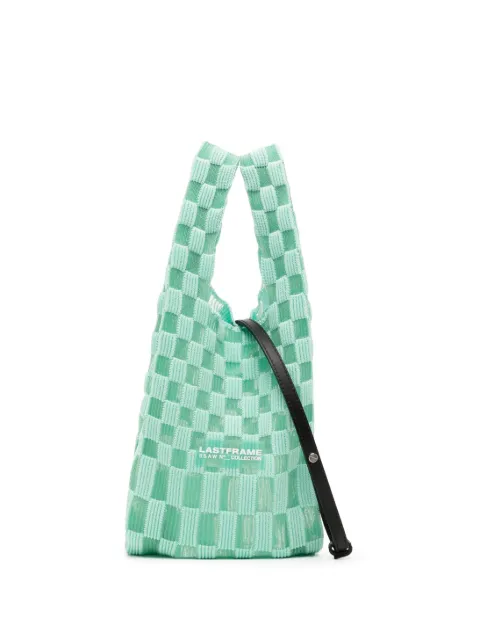 LASTFRAME interwoven semi-sheer tote bag
