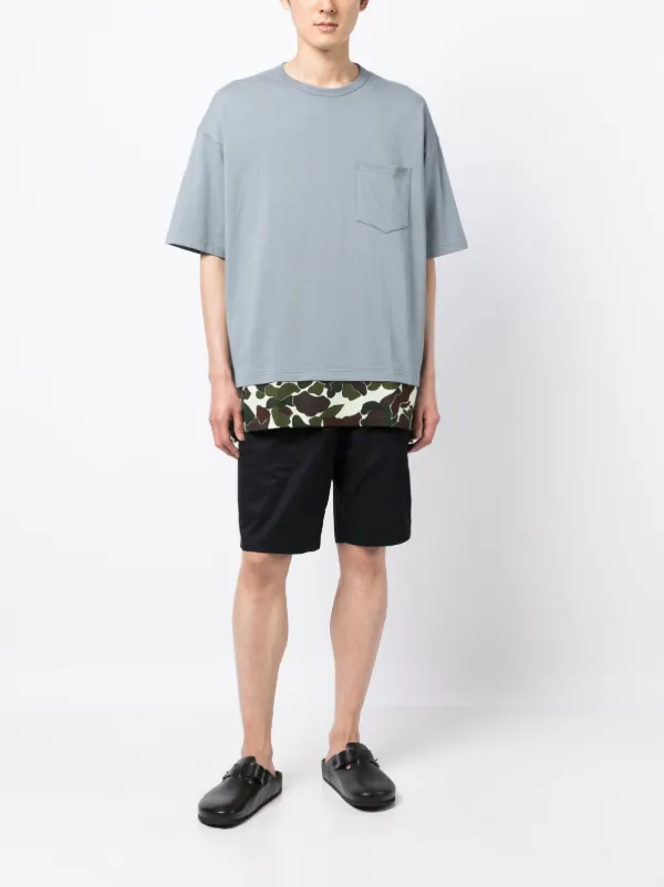 Comme Des Gar ons Homme camouflage trim Cotton T shirt Farfetch