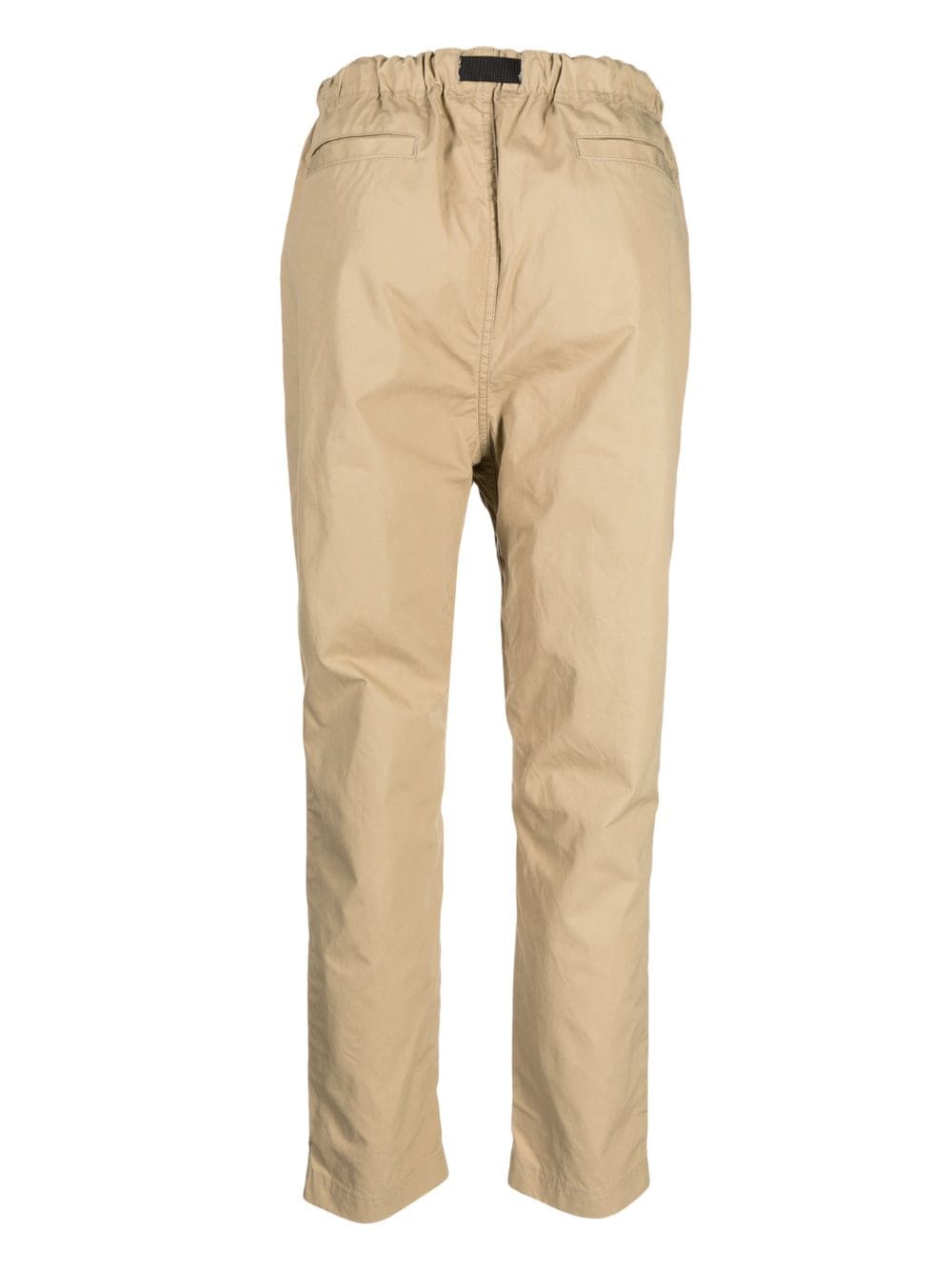Shop Comme Des Garçons Homme Deux Belted Straight-leg Cotton Trousers In Brown