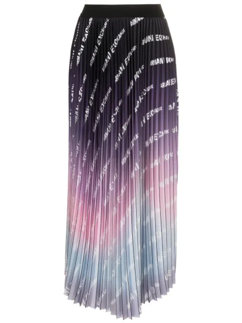 Armani Exchange - ombré-effect pleated skirt