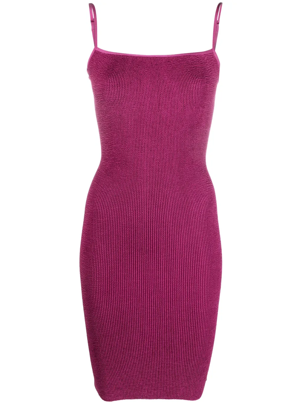 Bond-eye ribbed fitted dress