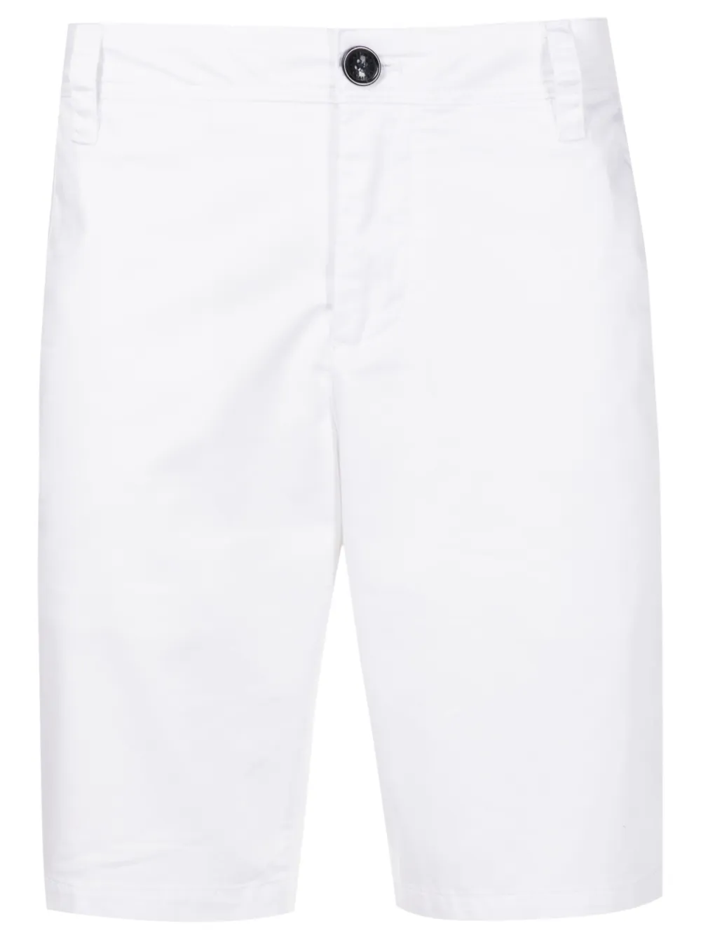 Armani Exchange Bermuda shorts met logopatch Wit