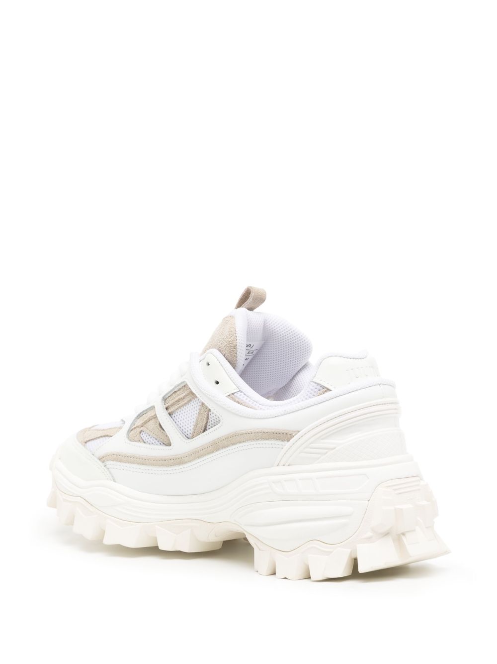 Shop Juunj Layered Chunky Low-top Sneakers In Weiss