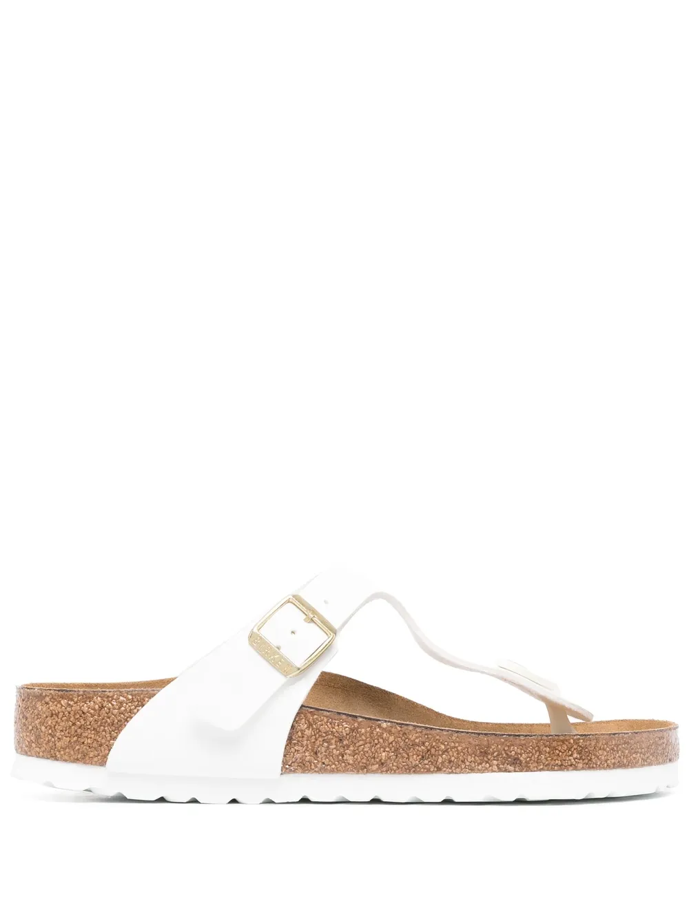 Birkenstock Gizeh Birko-flor Womens Flip Flop In Weiss