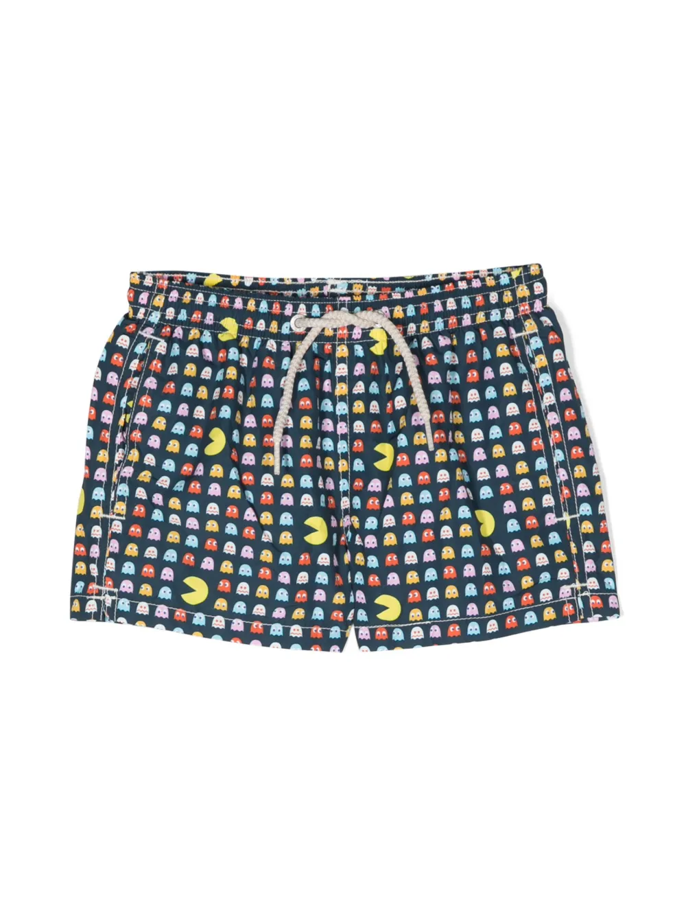 MC2 Saint Barth Kids x Pac-Man スイムショーツ - ブルー MC2 Saint Barth Kids x Pac-Man スイムショーツ - ブルー